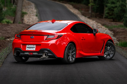 MBRP 12-22 BRZ 17-22 GR86 13-16  FR-S Aluminized Steel 3in Cat-Back-Single Rear Exit S4806AL S4806AL Photo - lifestyle view