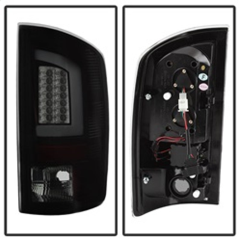 Spyder 07-09 Dodge Ram 2500/3500 V3 Light Bar LED Tail Lights - Blk Smoke ALT-YD-DRAM06V3-LBLED-BSM 5084279 5084279 Photo - Unmounted