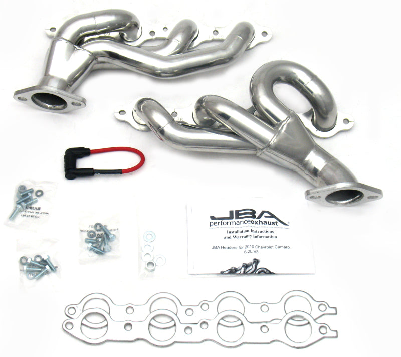 JBA 10-15 Camaro 6.2L LS 1-3/4in Primary Silver Ctd Cat4Ward Header 1812SJS 1812SJS Photo - Primary