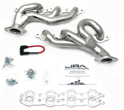 JBA 10-15 Camaro 6.2L LS 1-3/4in Primary Silver Ctd Cat4Ward Header 1812SJS 1812SJS Photo - Primary