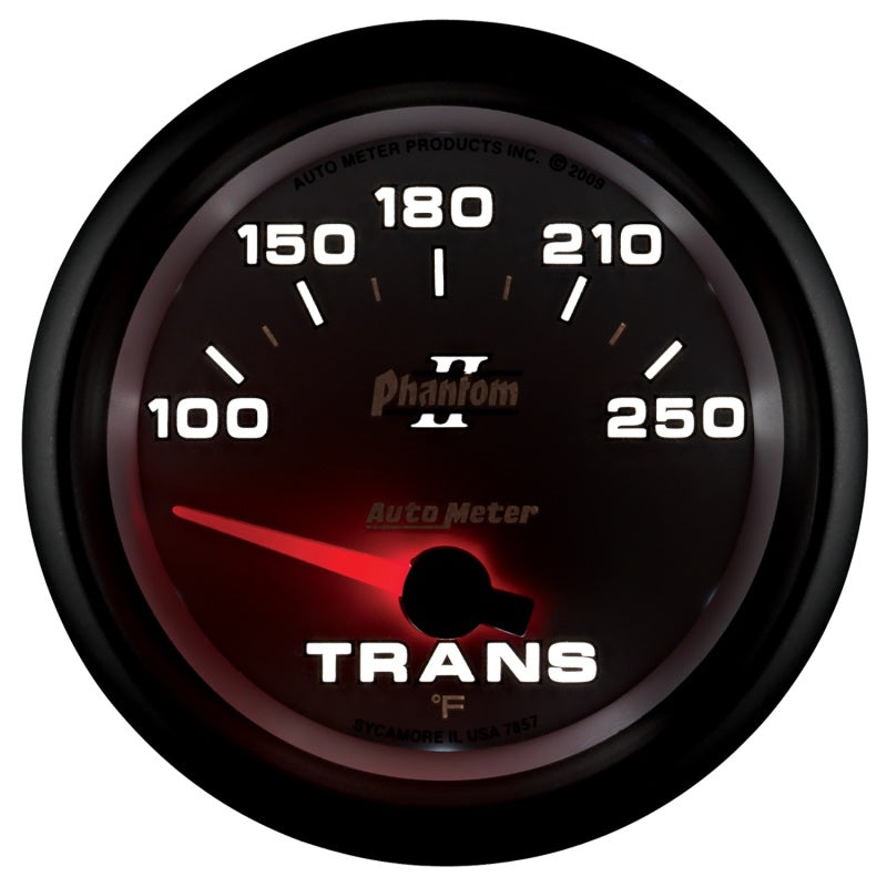 Autometer Gauge, Transmission Temp, 2 5/8", 100-250 Deg. F, Electric, Phantom II 7857 User 4