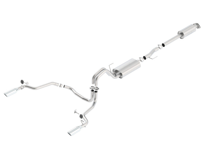 Borla 15-16 Ford F-150 3.5L EcoBoost Ext. Cab Std. Bed Catback Exhaust S-Type Single Split Rear Exit 140615 140615 Photo - Primary