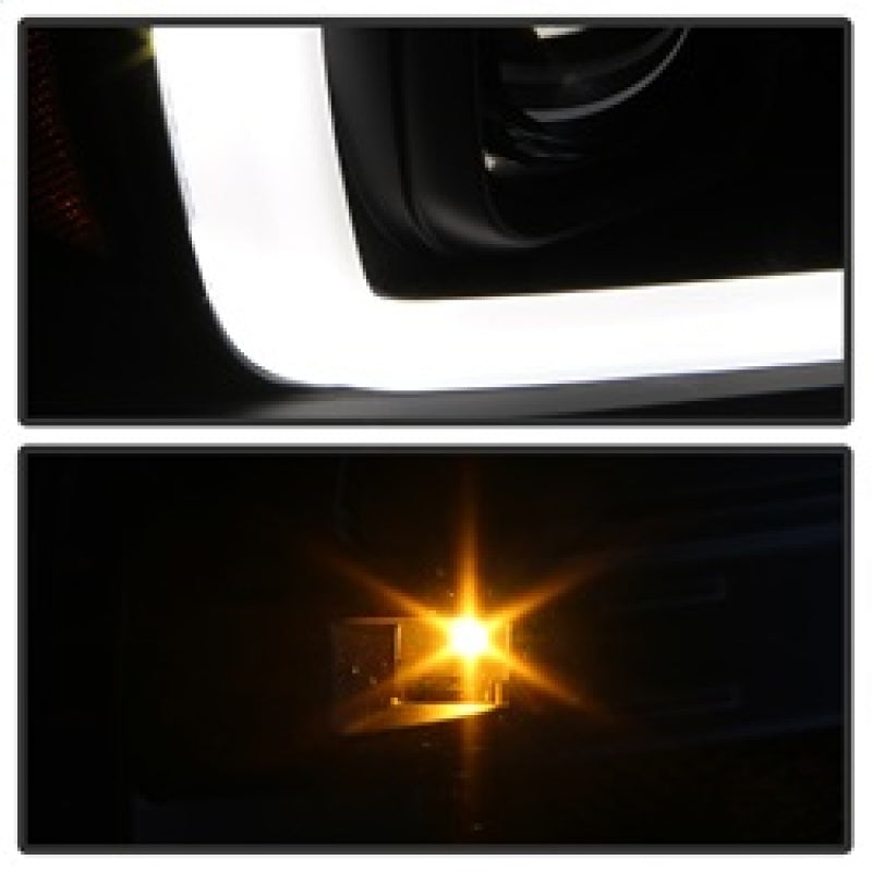 Spyder 04-08 Ford F-150 Projector Headlights - Light Bar DRL - Black PRO-YD-FF15004V2-LB-BK 5084484 5084484 Photo - Unmounted