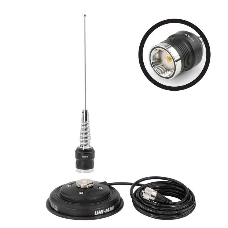 Rugged Radios GMRS / UHF No Ground Plane (NGP) Whip Antenna Kit with Magnetic Mount ANT-SPARE-MAG-KIT-U ANT-SPARE-MAG-KIT-U Photo - Primary