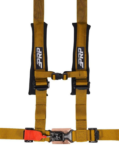 PRP Seats PRP 4.2 Harness with Latch / Link Lap Belt- Gold SB4.2LL-GO SB4.2LL-GO Photo - Primary