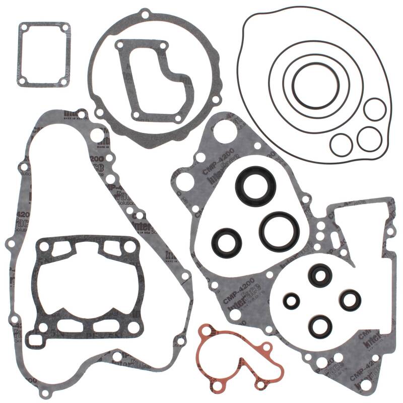 Vertex Pistons Vertex Gaskets 1990 Suzuki RM125 Complete Gasket Kit w/ Oil Seals 811544 811544 Photo - Primary