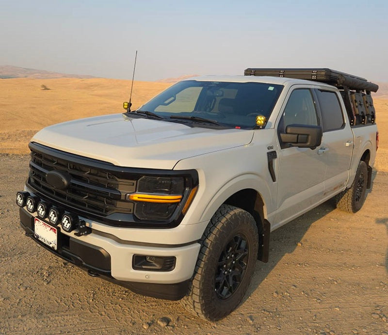Rally Armor 21-24 Ford F-150 (Excl. Raptor) Black UR Mud Flap w/White Logo MF115-UR-BLK-WH MF115-UR-BLK-WH User 1