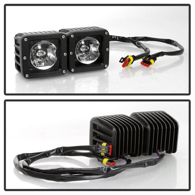 Spyder Dodge Ram 2013-2018 1500 Only Full LED Fog Lights W/Bracket and Universial Switch- Clear 9045424 9045424 User 2