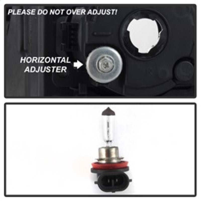 Spyder 13-16 Ford Fusion OEM Fog Lights w/Switch & Cover - Clear (FL-FFUS13-C) 5085009 5085009 Photo - Unmounted