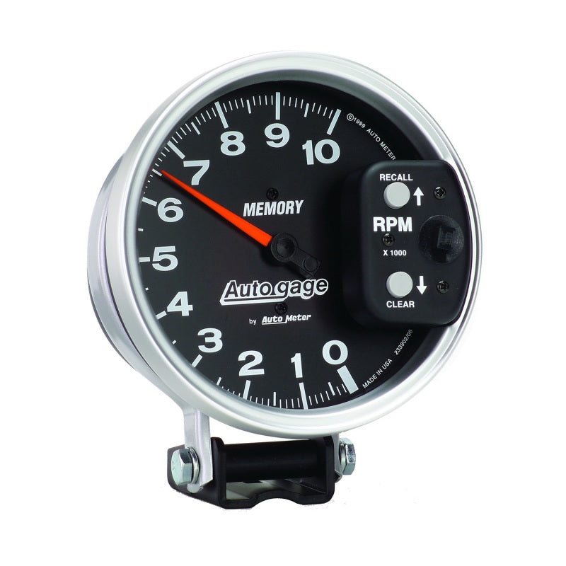 Autometer 5" Pedestal Tachometer, 0-10,000 Rpm, Memory, Black, Auto Gage 233902 User 3