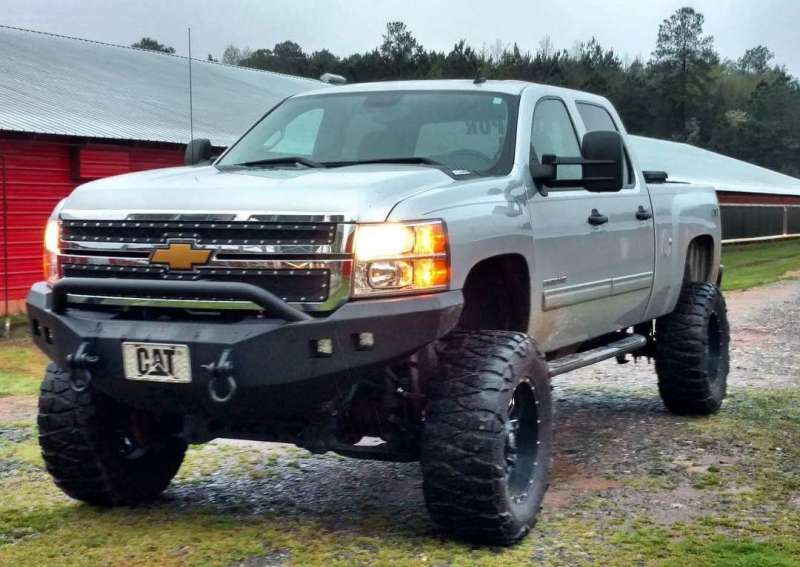 Road Armor 11-14 Chevy 2500 Stealth Front Winch Bumper w/Pre-Runner Guard - Tex Blk 38204B 38204B Photo - Primary