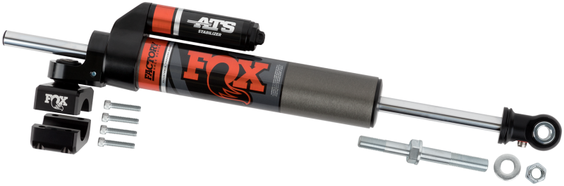 FOX 2007+ Jeep JK 2.0 Factory Series ATS Steering Stabilizer 22.15in Ext L - Orange Heritage Logo 983-02-145 983-02-145 Photo - out of package
