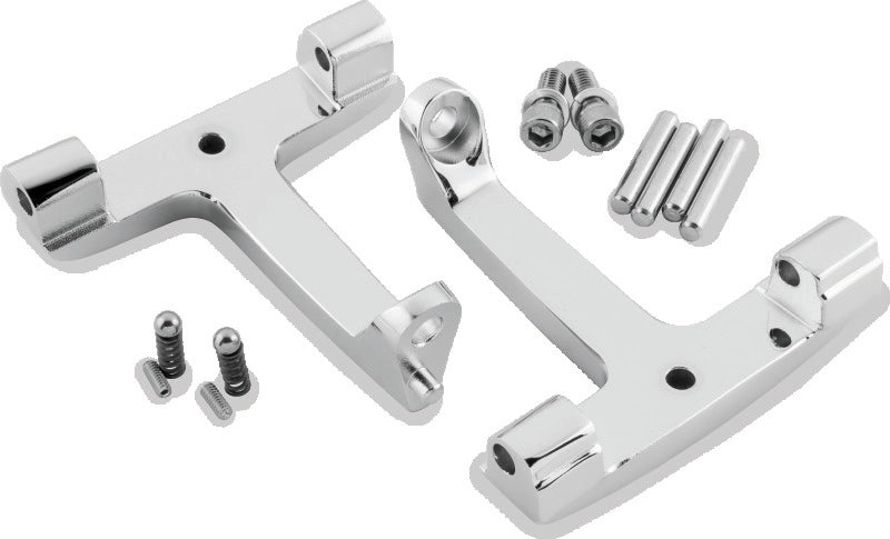 Bikers Choice 93-20 FLH FLT Chrome Pasanger Floorboard Bracket Replaces H-D 53070-00A 488720 488720 Photo - Primary