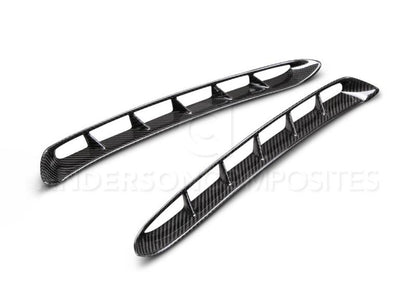 Anderson Composites 15-17 Mustang Carbon Fiber GT350 Style Fender Vent Inserts (Only Fit AC Fenders) AC-FF15FDMU-GR-01 AC-FF15FDMU-GR-01 Photo - Primary
