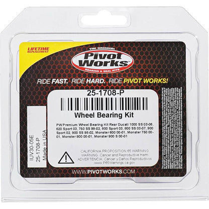 Pivot Works Ducati Wheel Bearing Kit Premium Bearings 25-1708-P 25-1708-P Photo - Primary