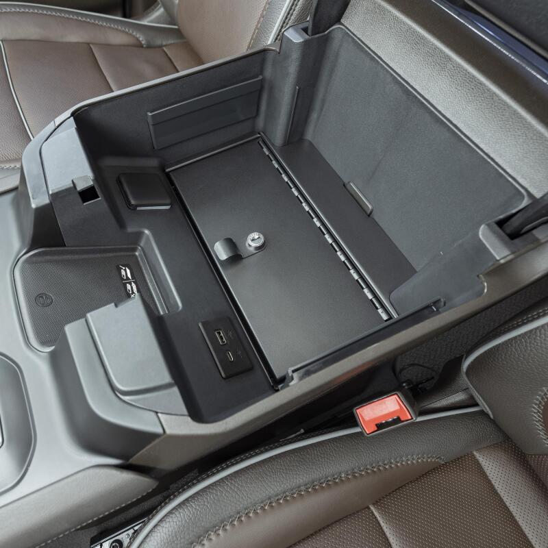 Tuffy Products Tuffy Console Safe W/ Keyed Lock For Chevrolet Silverado W/ Wireless Charging Pad Console 393-01 393-01 Photo - Close Up