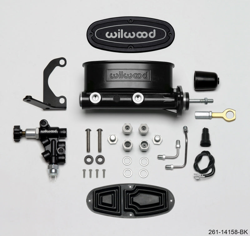 Wilwood HV Tandem M/C Kit w L/H Bracket & Prop Valve - 15/16" Bore 261-14158-BK User 1