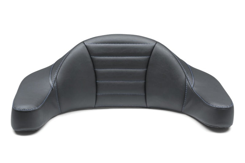 Mustang Motorcycle Mustang 93-13 HD FL Super Touring Extended Arm Wrap-Around Backrest Deluxe - Black w/Blue Stitching 79013SB 79013SB User 1
