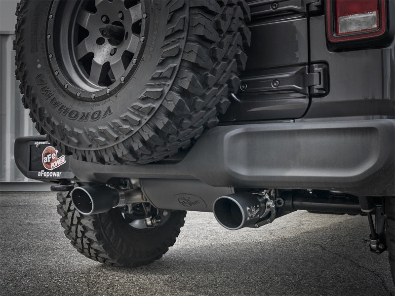 aFe Axle-Back Exhaust System, Rebel Series 2.5in 409 Stainless Steel 49-48067-B Photo - Mounted