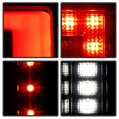 SPYDER 20-21 Ford F250 Superduty LED Tail Lights - Black (ALT-YD-FS20HAL-LED-BK) 5088659 5088659 Photo - Unmounted
