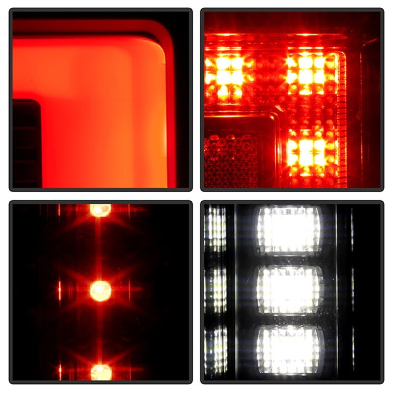 SPYDER 20-21 Ford F250 Superduty LED Tail Lights - Black (ALT-YD-FS20HAL-LED-BK) 5088659 5088659 Photo - Unmounted