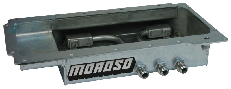 Moroso Oil Pan, Gm Ls, 3 Left Side Pick Ups, 4 In. Deep, Dry Sump 21155 Photo - Primary