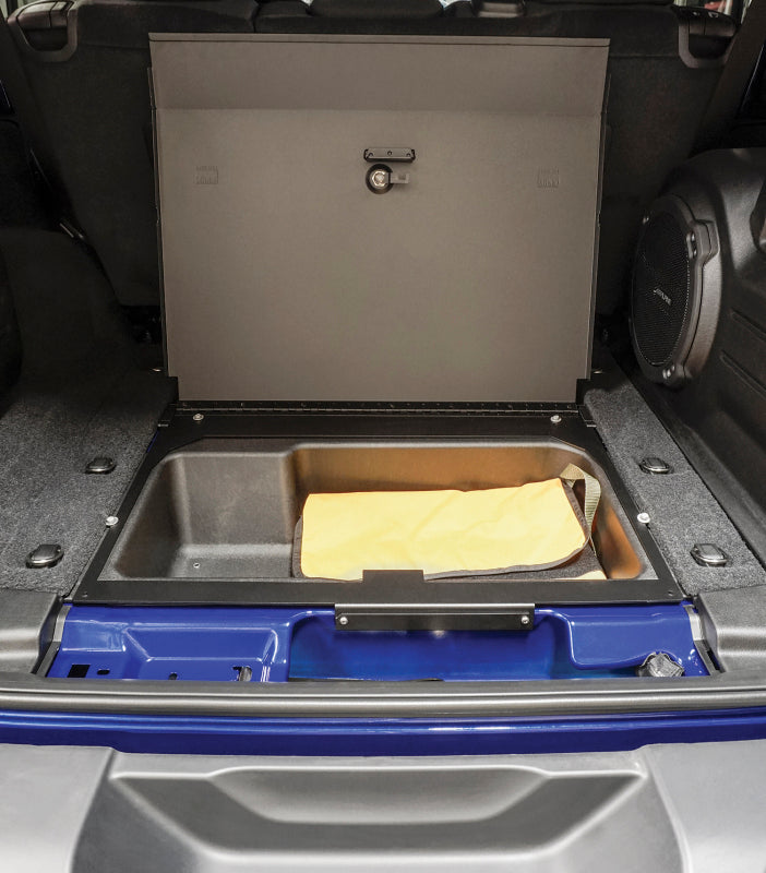 Tuffy Products Tuffy 2019+ Jeep Wrangler 4Door Cubby Cover W/ Combo Lock 358-01-A 358-01-A Photo - Mounted
