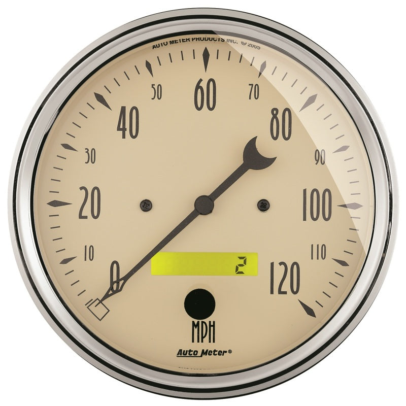 Autometer Gauge Kit, 2 Pc., Quad & Speedometer, 5", Antique Beige 1803 User 1