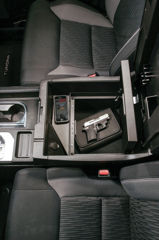 Tuffy Products Tuffy Console Safe W/ Keyed Lock For Toyota Tundra W/ Flow Thru Console 323-01 323-01 Photo - Mounted