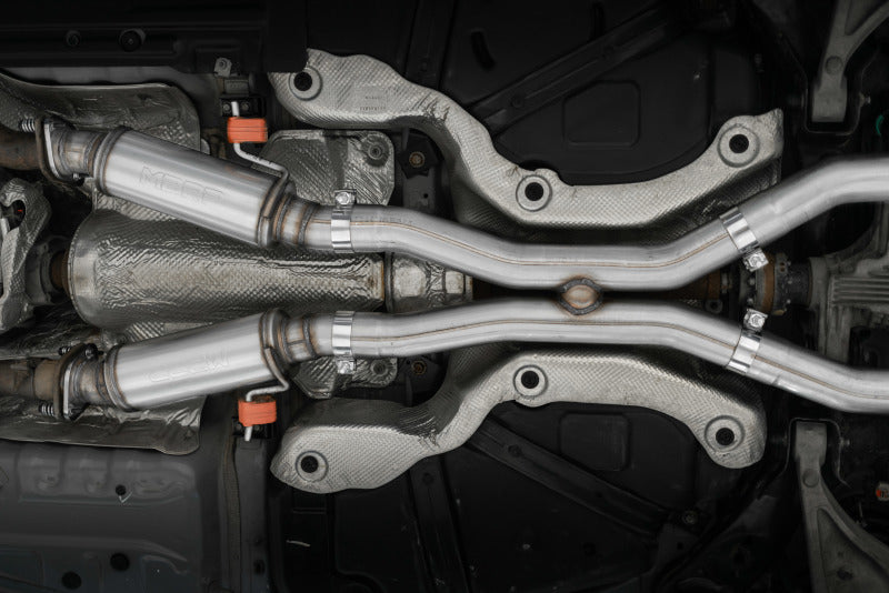 MBRP 2012+ Jeep Grand Cherokee SRT 6.4L 3in Dual Rear Exit Aluminized Catback Exhaust - T304 Tips S5525AL S5525AL Photo - Mounted