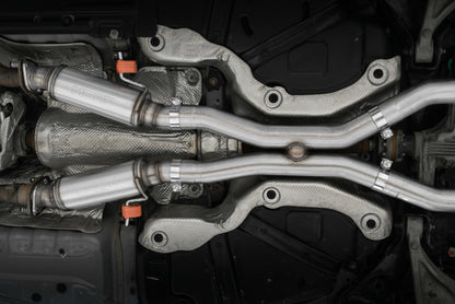MBRP 2012+ Jeep Grand Cherokee SRT 6.4L 3in Dual Rear Exit Aluminized Catback Exhaust - T304 Tips S5525AL S5525AL Photo - Mounted