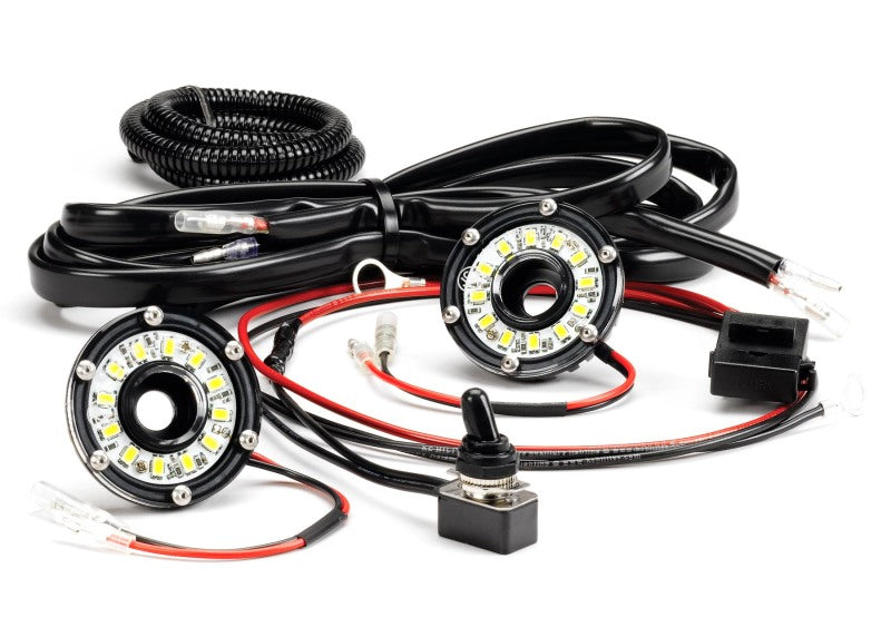 KC HiLiTES Cyclone V2 LED - 2-Light Universal Under Hood Lighting System - 5W Flood Beam 355 355 Photo - Primary