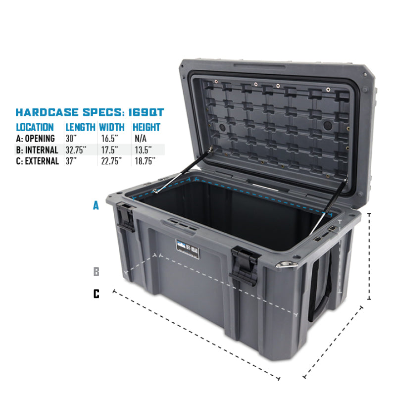 Borne Off-Road Hard Case 169QT Black BNHC-169BK BNHC-169BK Photo - Primary