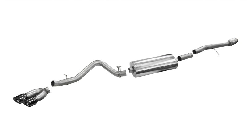 Corsa Performance 14 GM Sierra/Silverado 1500 Crew/Dbl / Short/Std. Bed 6.2L V8 Black 14866BLK Photo - Primary