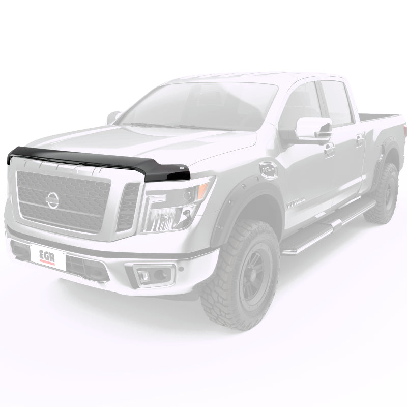 EGR 16+ Nissan Titan XD Superguard Hood Shield - Matte 305905 305905 Photo - Mounted