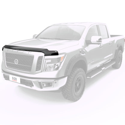EGR 16+ Nissan Titan XD Superguard Hood Shield - Matte 305905 305905 Photo - Mounted