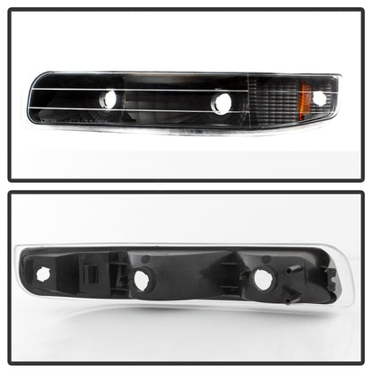 SPYDER Xtune Chevy Silverado 99-02 Amber Reflector Bumper Lights Black CBL-JH-CS99-AM-BK 5064271 5064271 Photo - Unmounted