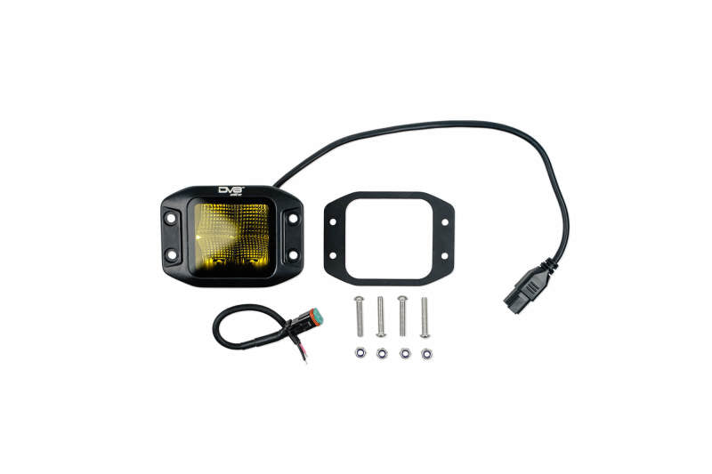 DV8 Offroad DV8 3-Inch Elite Series LED Amber Flush Mount Pod Light BE3FMW40W-A BE3FMW40W-A Photo - Unmounted