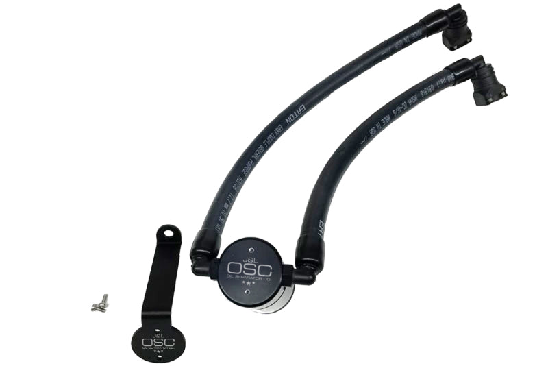 J&L 2015-2022 Ford Edge Sport/ST Passenger Side Oil Separator 3.0 - Black Anodized 3031P-B 3031P-B Photo - Primary
