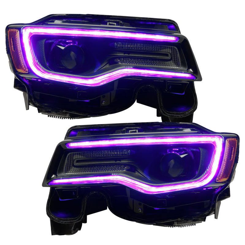 ORACLE Lighting Oracle 14-21 Jeep Grand Cherokee Dynamic Headlight DRL Upgrade Kit - ColorSHIFT - Dynamic 1284-332 1284-332 User 5