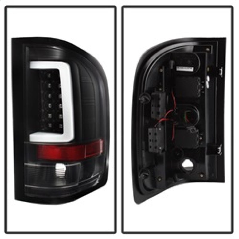 Spyder 07-13 Silverado (Will Not Work w/2010 921 Bulb) V3 LED Tail Lghts Blk ALT-YD-CS07V3-LBLED-BK 5084088 5084088 Photo - Unmounted