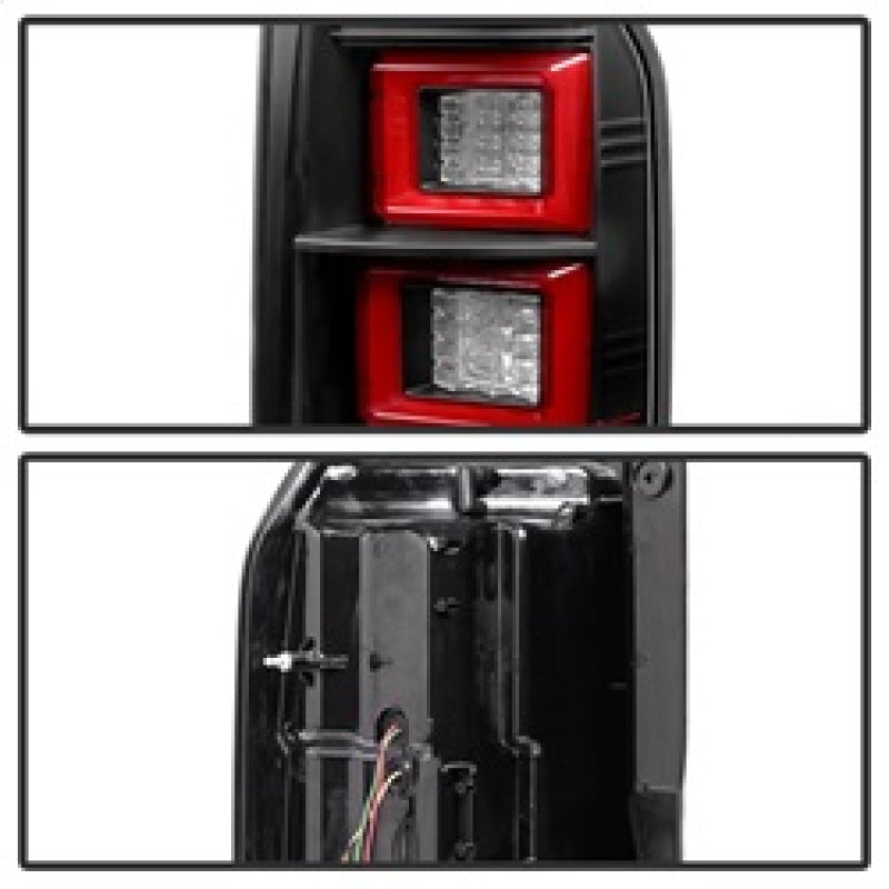 Spyder Land Rover Discovery LR4 10-14 Light Bar LED Tail Lights Black ALT-YD-LRDLR410-LBLED-BK 5080936 5080936 Photo - Unmounted