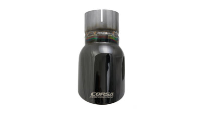Corsa Single Universal 2.5in Inlet / 3.5in Outlet Black PVD Pro-Series Tip Kit TK002BLK TK002BLK Photo - Primary