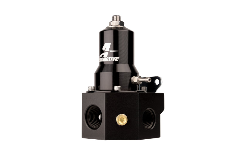 Aeromotive Adjustable Fuel Pressure Regulator 30-120PSI .313 Valve -3x -8 / 1x -10 Inlet -10 Return 13145 13145 Photo - Close Up