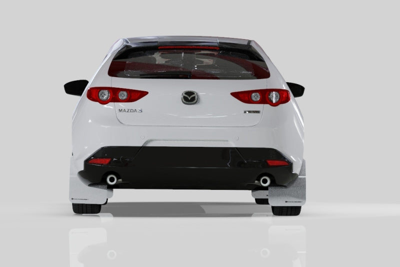 Rally Armor 2019+ Mazda3 GT Sport Hatch UR Black Mud Flap w/ White Logo MF61-UR-BLK/WH MF61-UR-BLK/WH User 4