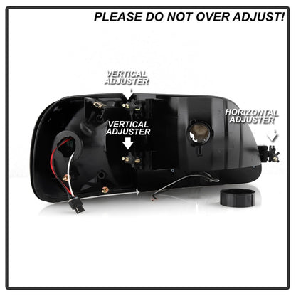SPYDER Xtune Ford F150 97-03 Crystal Headlights w/ Clear LED Corners Smoke HD-ON-FF15097-LED-SET-SM 5014801 5014801 Photo - Unmounted