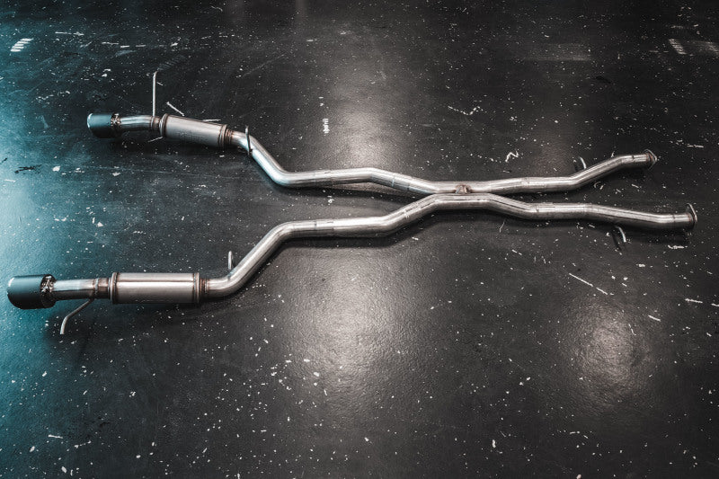 MBRP 18-23 Dodge Durango SRT 6.4L Armor Lite AL Steel 3in Cat Back Exhaust Dual Rear Exit w/ SS Tips S5105AL S5105AL Photo - out of package