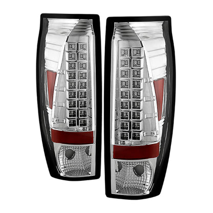 Spyder Chevy Avalanche 02-06 LED Tail Lights Chrome ALT-YD-CAV02-LED-C 5001078 5001078 Photo - Primary