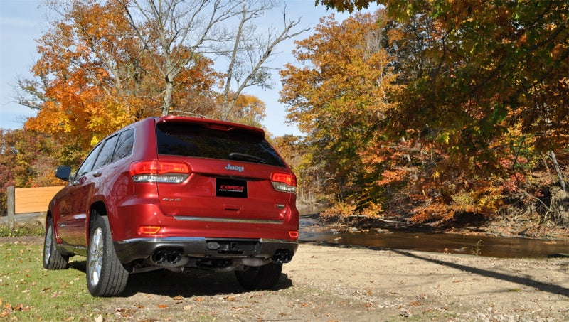 Corsa Performance 14-16 Jeep Grand Cherokee Summit Edition Black 2.5in Dual Rear Exit 14992BLK Photo - Mounted