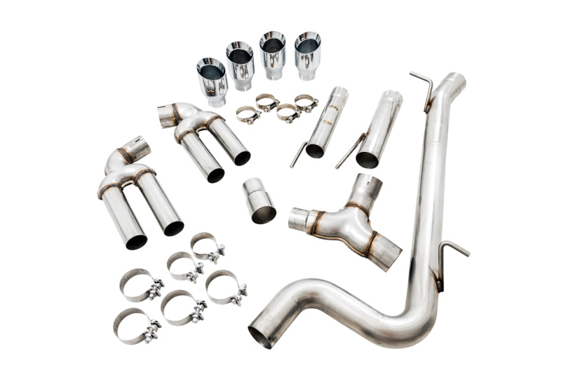 AWE Tuning Audi 8V S3 Track Edition Exhaust w/Chrome Silver Tips 102mm 3015-42142 3015-42142 Photo - out of package